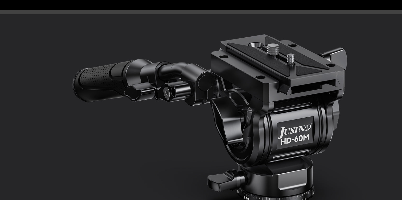 JUSINO Hydraulik Präzisions-Videoneiger 15kg Tragkraft HD-60M