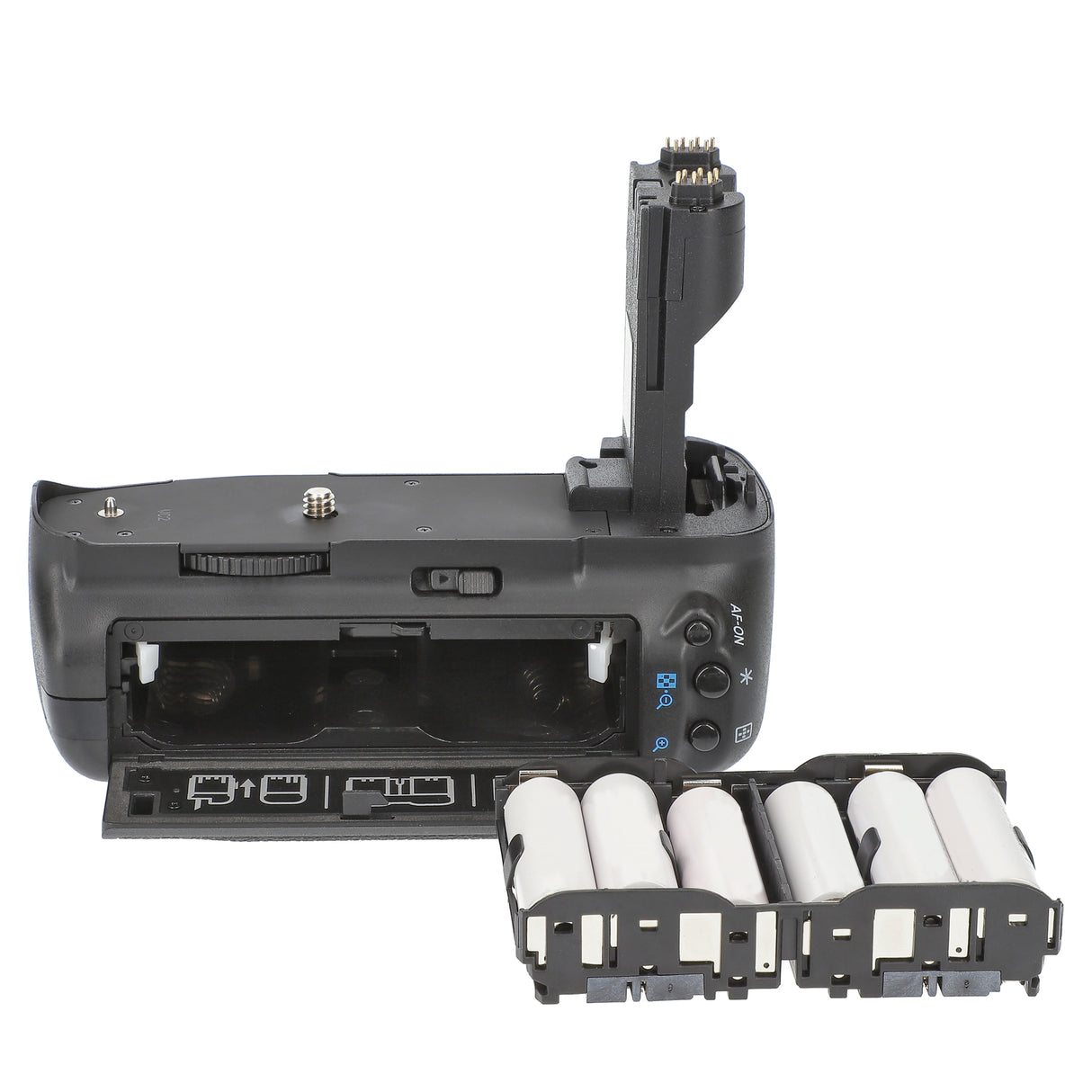 Batteriegriff Set für Canon EOS 7D + 2x LP-E6N Akku Hochformatgriff Akkugriff wie BG-E7
