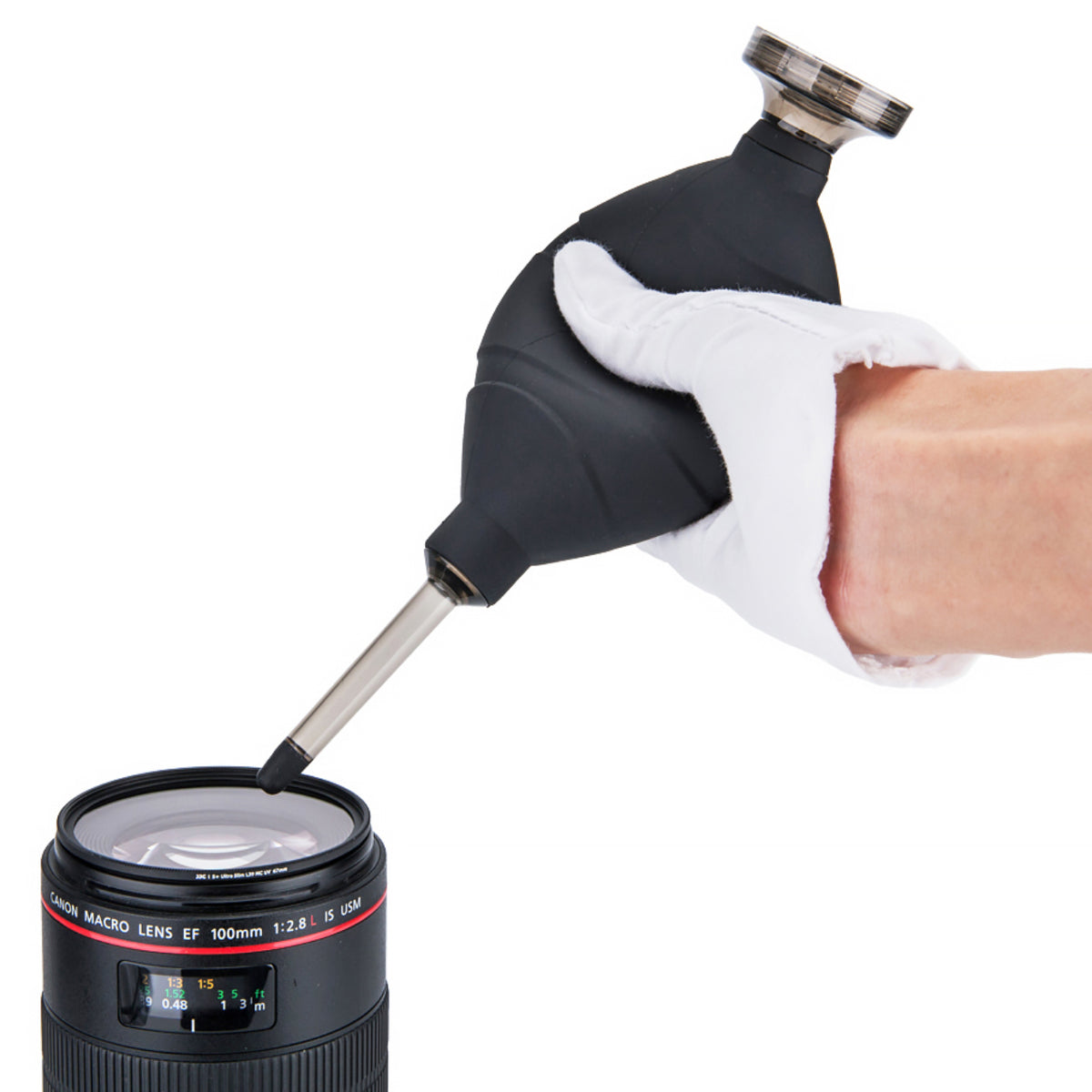 Blasebalg Staubbläser effektive Reinigung für Kameras und Optiken Dust-free Air Blower CL-DF1