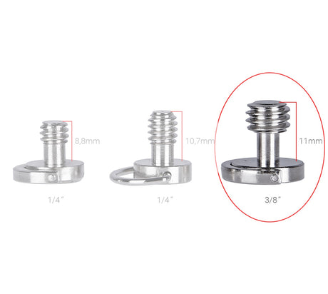 Klipschraube 3/8" Adapterschraube SC-06 für Wechselplatte Kugelkopf Stativ