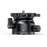 JUSINO Stativ-Nivellierbasis Neigekopf mit 360° Panorama-Funktion und ±15° Neigung PD-60