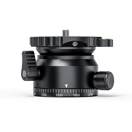 JUSINO Stativ-Nivellierbasis Neigekopf mit 360° Panorama-Funktion und ±15° Neigung PD-60