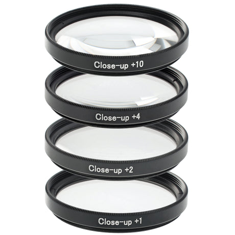 ayex Close up Makro Linsen Set 49mm - 4 teilig (+1, +2, +4, +10)