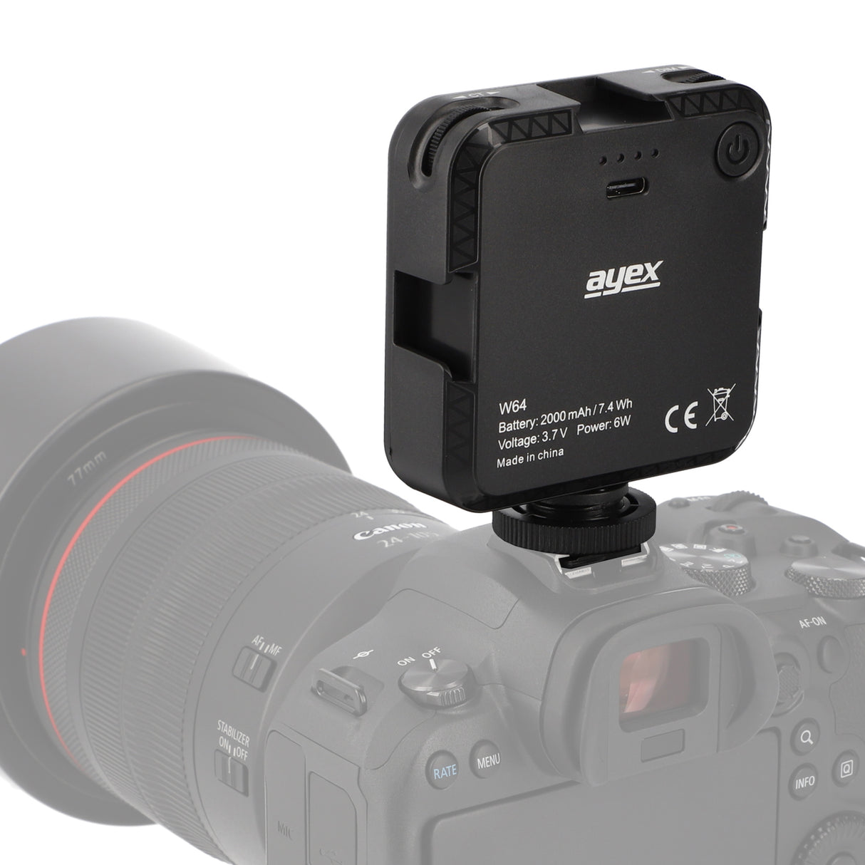 Hochwertige Bicolor Videoleuchte einstellbare Helligkeit Perfekte Beleuchtung für Fotografie & Videos USB-C