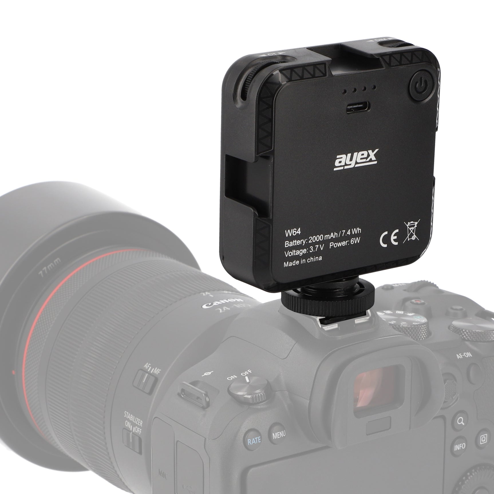 Hochwertige Bicolor Videoleuchte einstellbare Helligkeit Perfekte Beleuchtung für Fotografie & Videos USB-C