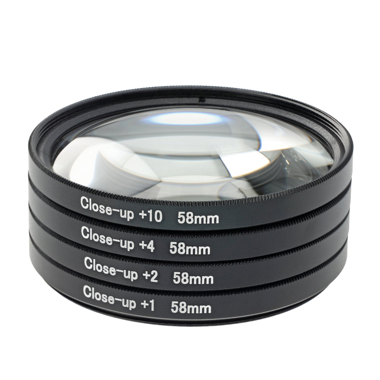 ayex Close up Makro Linsen Set 58mm - 4 teilig (+1, +2, +4, +10)