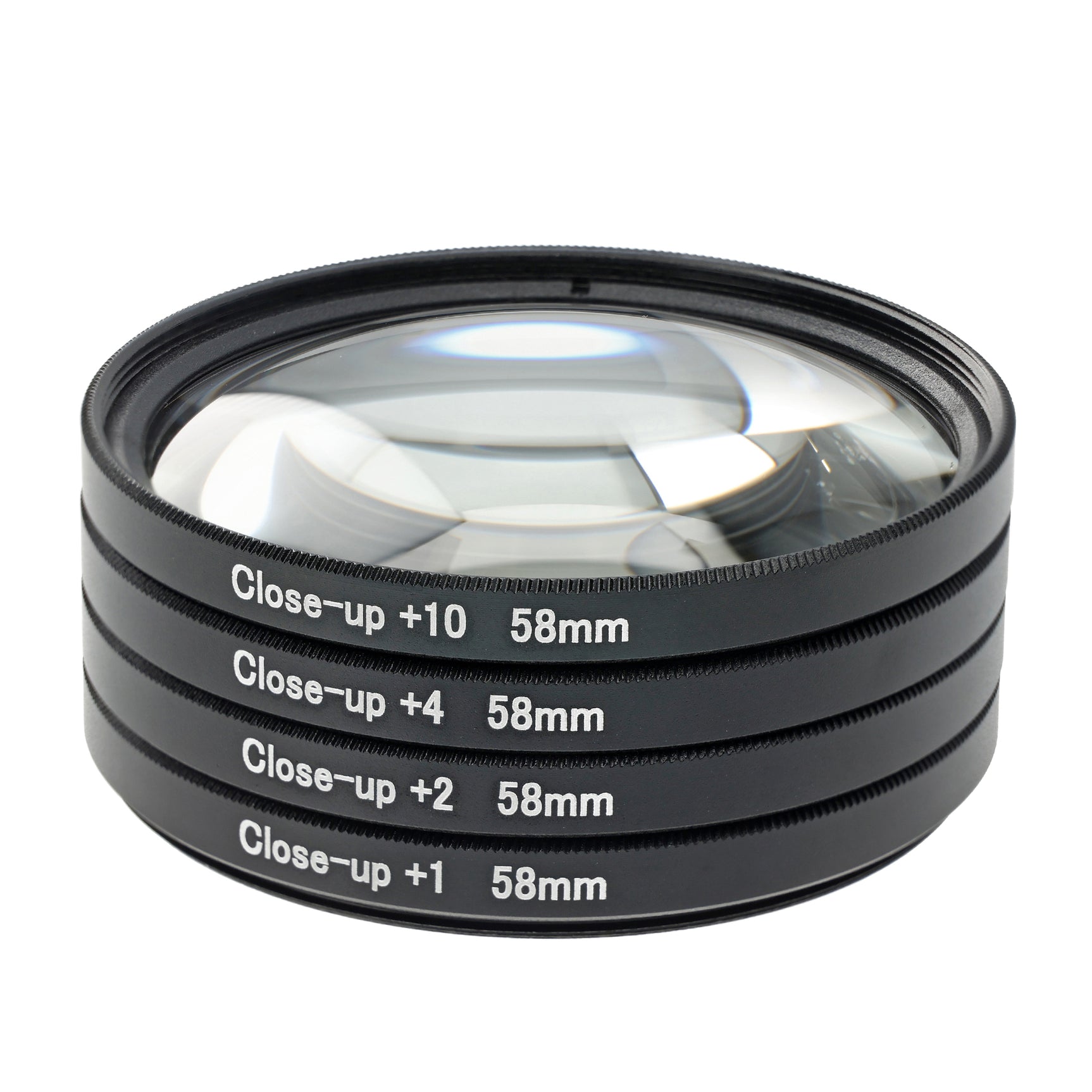 ayex Close up Makro Linsen Set 58mm - 4 teilig (+1, +2, +4, +10)