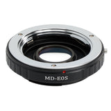 Objektivadapter für Sony/Minolta MD an Canon EOS + Korrektur-Linse