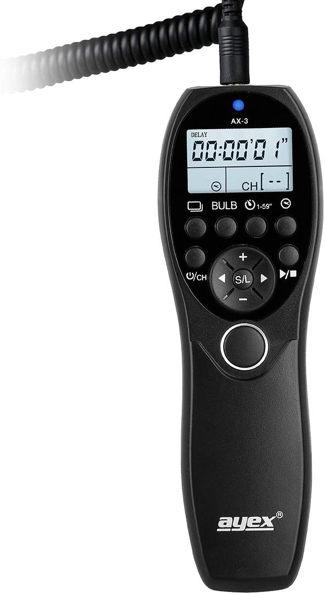 Timer Fernauslöser AX-3 S1 Sony Alpha A900 A850 A700 A580 A99 A77 Intervallauslöser Timelapse Bulb Serienaufnahme