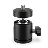 Mini Kugelkopf - 1/4 Zoll auf 3/8 Zoll – kompakter Kamera- & Zubehör-Kugelkopf bis 1 kg