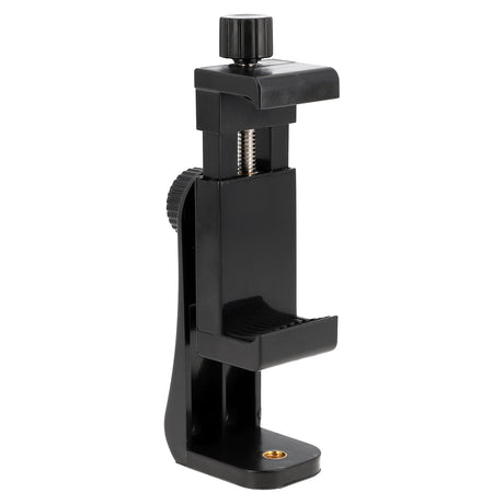 Drehbare Smartphone Halterung mit Schraubklemme & 360° Rotation - Universal Handy Stativhalter für Hochformat & Querformat (57–105 mm)