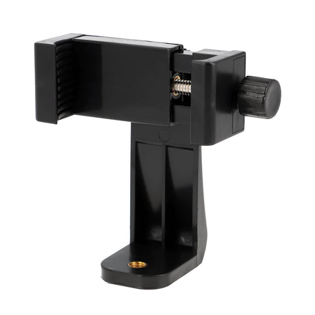 Drehbare Smartphone Halterung mit Schraubklemme & 360° Rotation - Universal Handy Stativhalter für Hochformat & Querformat (57–105 mm)