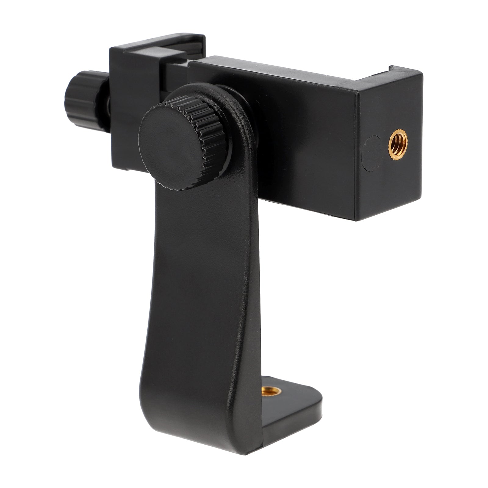 Drehbare Smartphone Halterung mit Schraubklemme & 360° Rotation - Universal Handy Stativhalter für Hochformat & Querformat (57–105 mm)