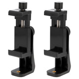 2er Set Universal Smartphone Halterung – Handy Stativadapter mit 1/4 Zoll, Blitzschuh & Schraubklemme für Vlogging, Streaming & Fotografie