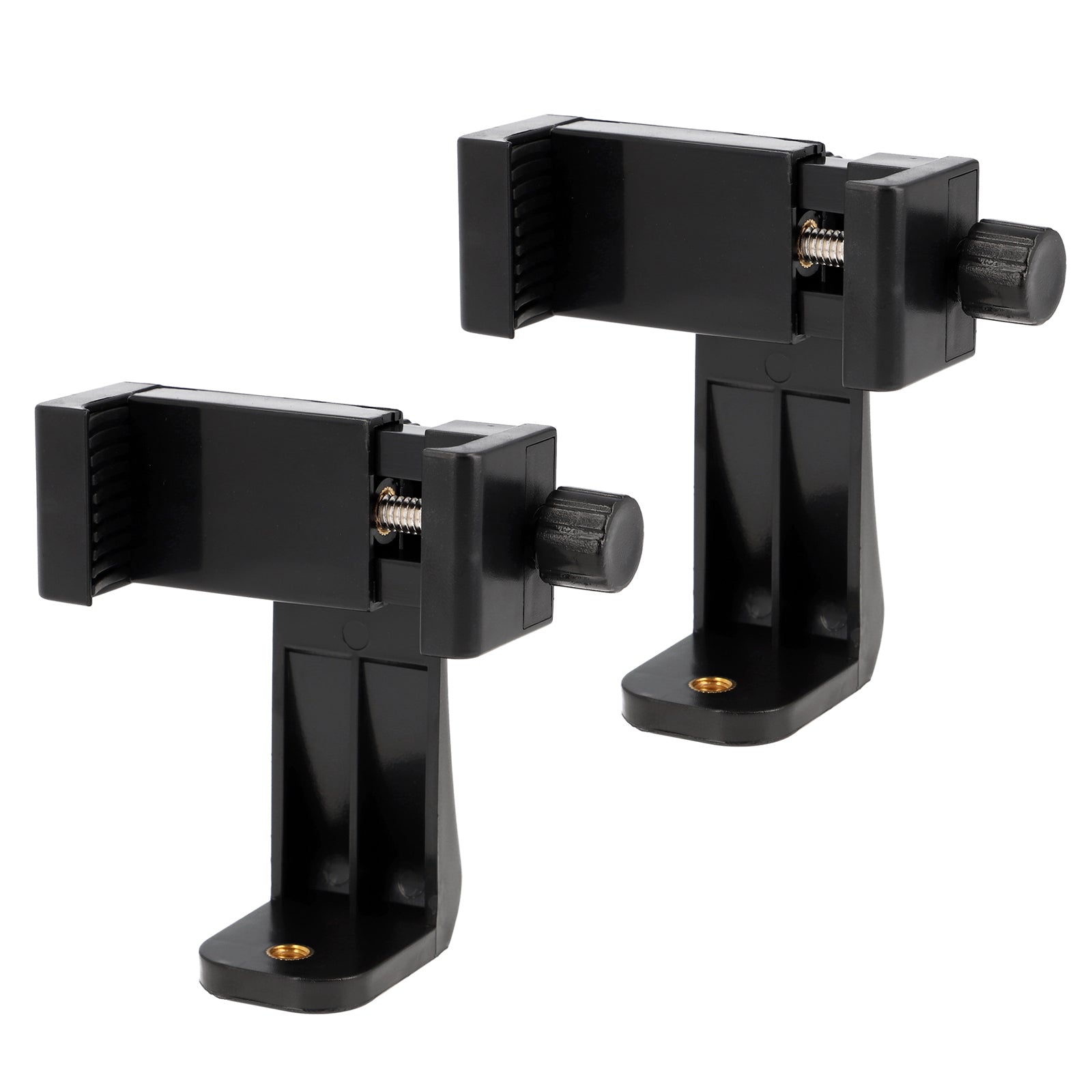 2er Set Universal Smartphone Halterung – Handy Stativadapter mit 1/4 Zoll, Blitzschuh & Schraubklemme für Vlogging, Streaming & Fotografie
