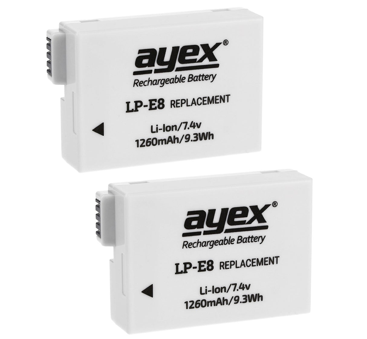 Batteriegriff Set für Canon EOS 550D 600D 650D 700D + 2x LP-E8 Akku wie BG-E8
