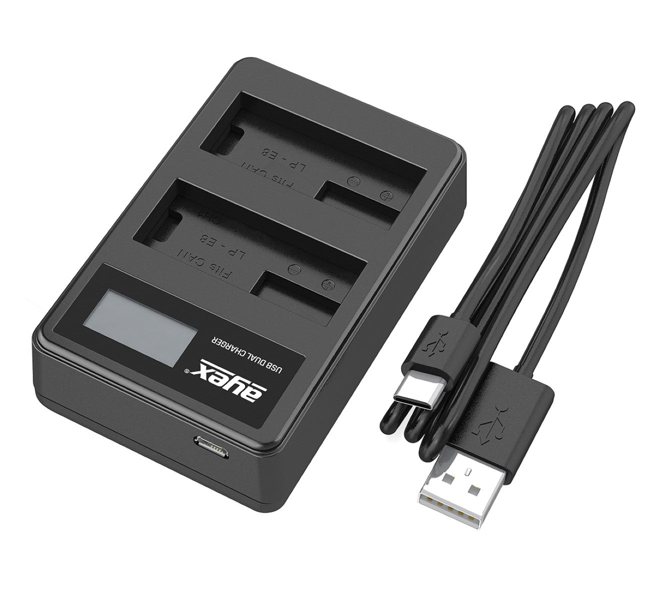 Batteriegriff Set für Canon EOS 700D 650D 600D 550D + 2x LP-E8 Akku + 1x USB Dual Ladegerät