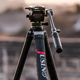 JUSINO Karbon Profi-Videostativ Tripod bis 130cm 18kg belastbar Transporttasche KA-50