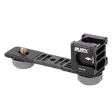 ayex Blitzschiene mit rotierbaren Vierkopf-Multifunktions Cold-Shoe-Adapter eingebaute Rücklaufsperre