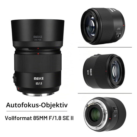 Meike 85mm F1.8 SE Mark II AF STM Objektiv kompatibel mit Canon EF