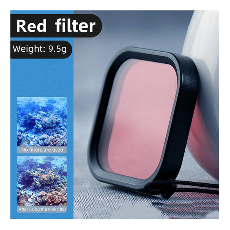 ayex Lens Filter-Set für GoPro Hero 11, 10 & 9 Perfekt für Unterwasseraufnahmen Actioncam Farbkorrektur Taucherfilter