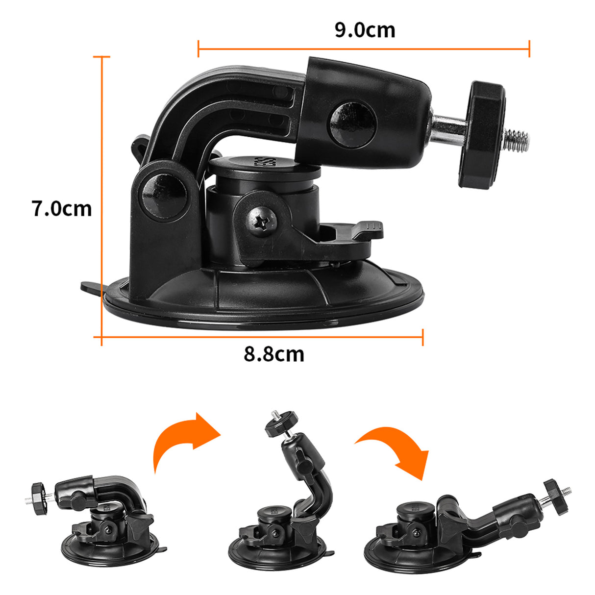 Saugnapfhalterung stabile Suction Cup Mount für GoPro DJI Osmo Actionkameras