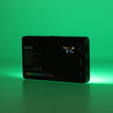 Vielseitige RGB LED Videoleuchte mit 20 Lichteffekten LCD-Display & integriertem Akku