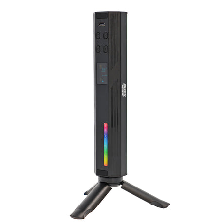 RGB LED Videolichtstab rundförmig mit 184 universellen Lichtperlen 3000mAh Akku ladbar über USB-C
