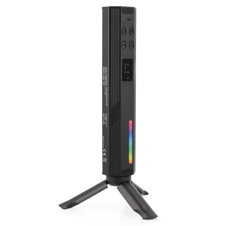 RGB LED Videolichtstab rundförmig mit 184 universellen Lichtperlen 3000mAh Akku ladbar über USB-C