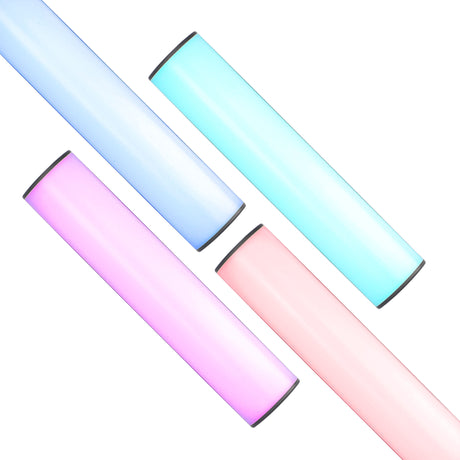 RGB LED Videolichtstab rundförmig mit 184 universellen Lichtperlen 3000mAh Akku ladbar über USB-C