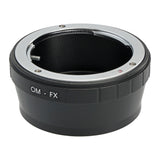 Objektivadapter Olympus OM an Fuji FX Mount Kameragehäuse