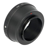 Objektivadapter Olympus OM an Fuji FX Mount Kameragehäuse