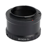 Objektivadapter T2-Objektive an Canon EF-M Kameras