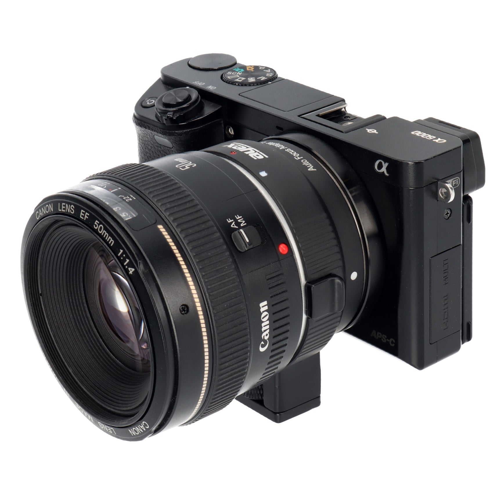 Objektivadapter AF Autofokus Canon EF/EF-S-Objektiv auf Sony E-Mount-Kamera EF-NEX II