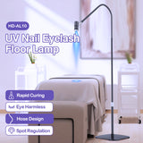 UV-Lash-Lampe Beauty Light 360° Touch-Dimmung 5 Lichtstufen Fußschalter Brille