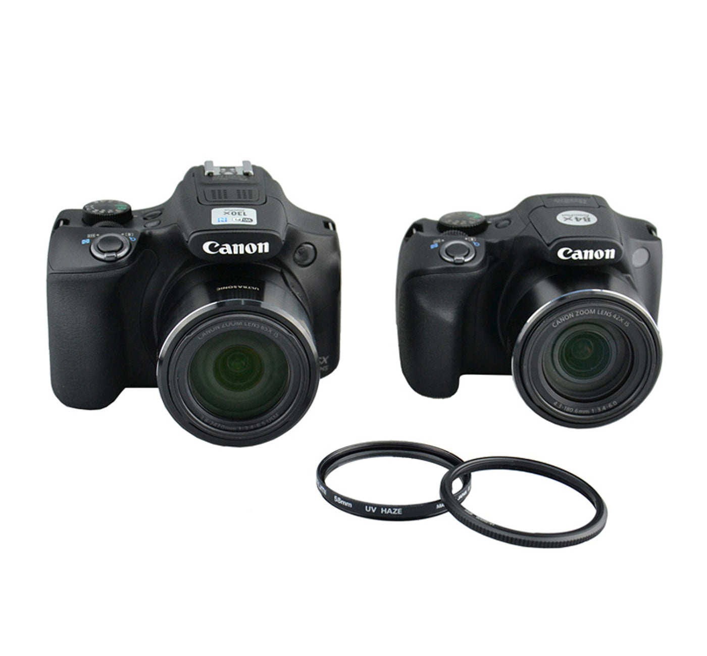 Objektivadapter 58mm Zubehör an Canon PowerShot SX70/60/50/520HS Kameras