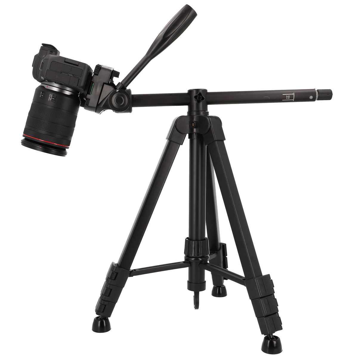 Fotostativ mit schwenkbarer 90°-Mittelsäule für kreative Perspektiven