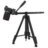 Fotostativ mit schwenkbarer 90°-Mittelsäule für kreative Perspektiven