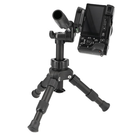 ayex Leichtes Robustes Kamera Stativ mit 3-Wege-Kopf Schnellwechselplatte & Wasserwaage Aluminium