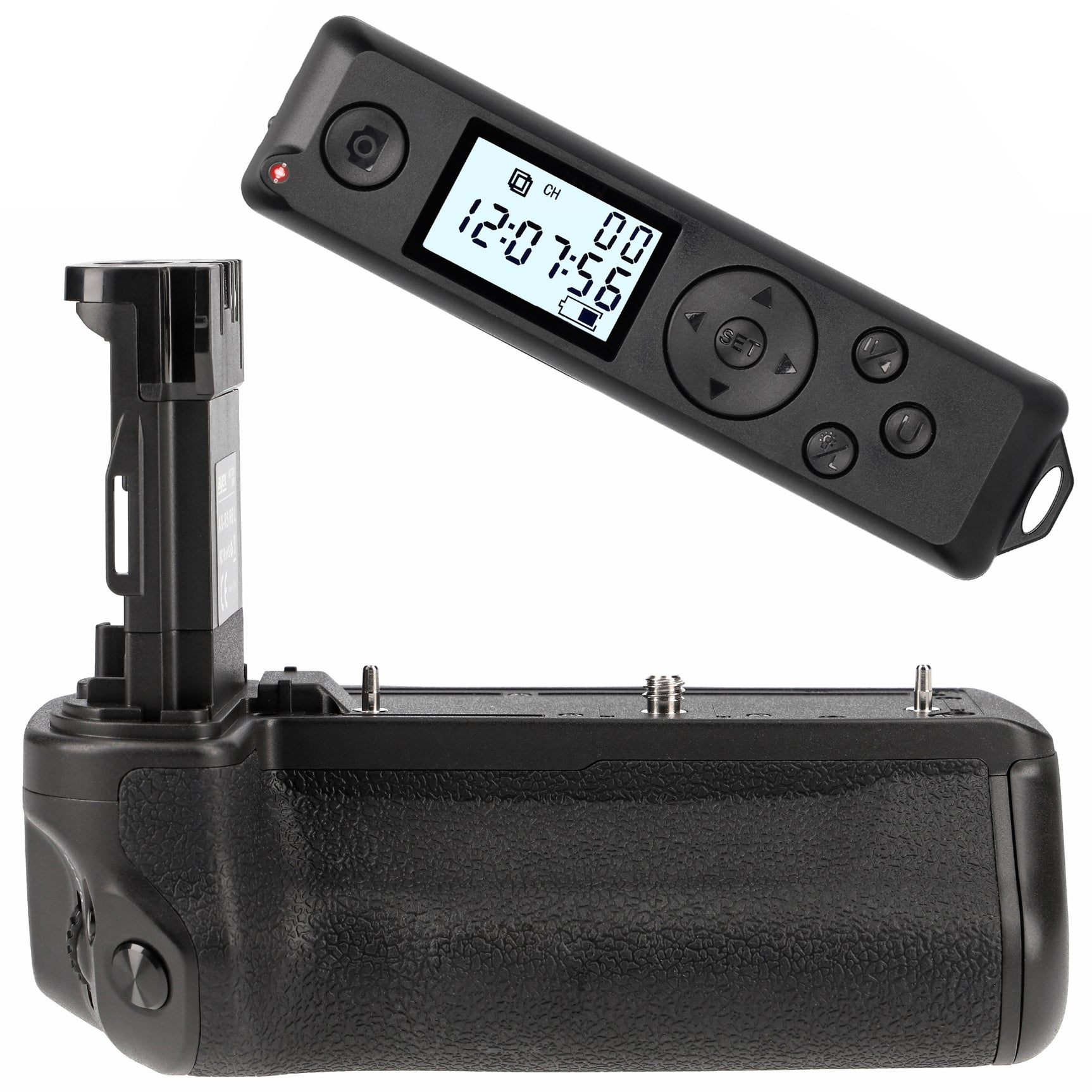 Batteriegriff für Canon EOS R5 R6 R6 Mark II Inkl. Timer-Fernauslöser wie BG-R10 kompakter Handgriff