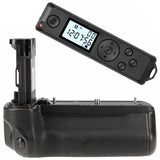 Batteriegriff für Canon EOS R5 R6 R6 Mark II wie BG-R10 Inkl. Timer-Fernauslöser + 2x LP-E6NH Akkus