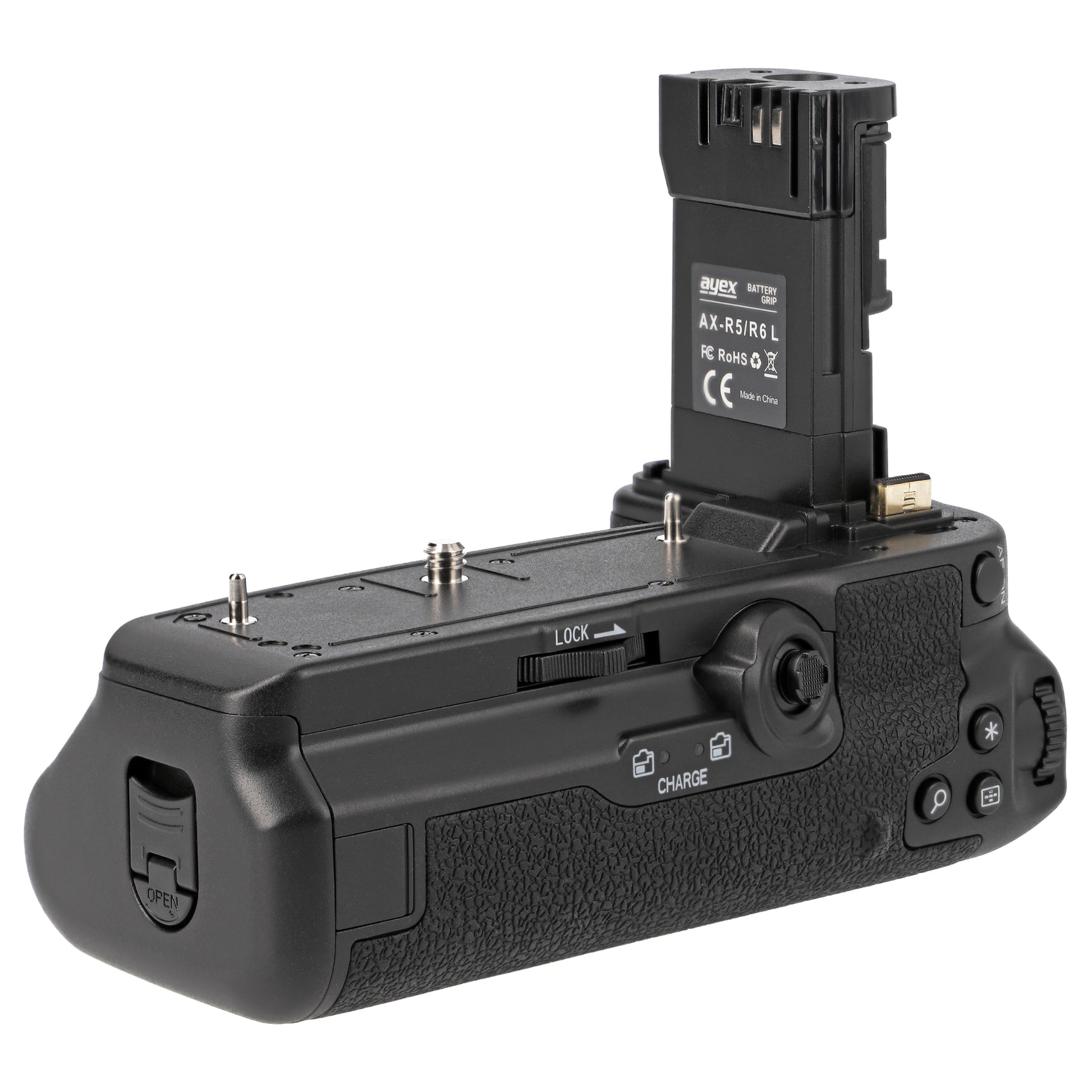 Batteriegriff für Canon EOS R5 R6 R6 Mark II Inkl. Timer-Fernauslöser wie BG-R10 kompakter Handgriff