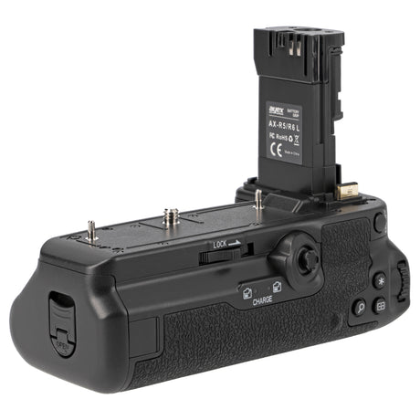 Batteriegriff für Canon EOS R5 R6 R6 Mark II wie BG-R10 Inkl. Timer-Fernauslöser + 2x LP-E6NH Akkus