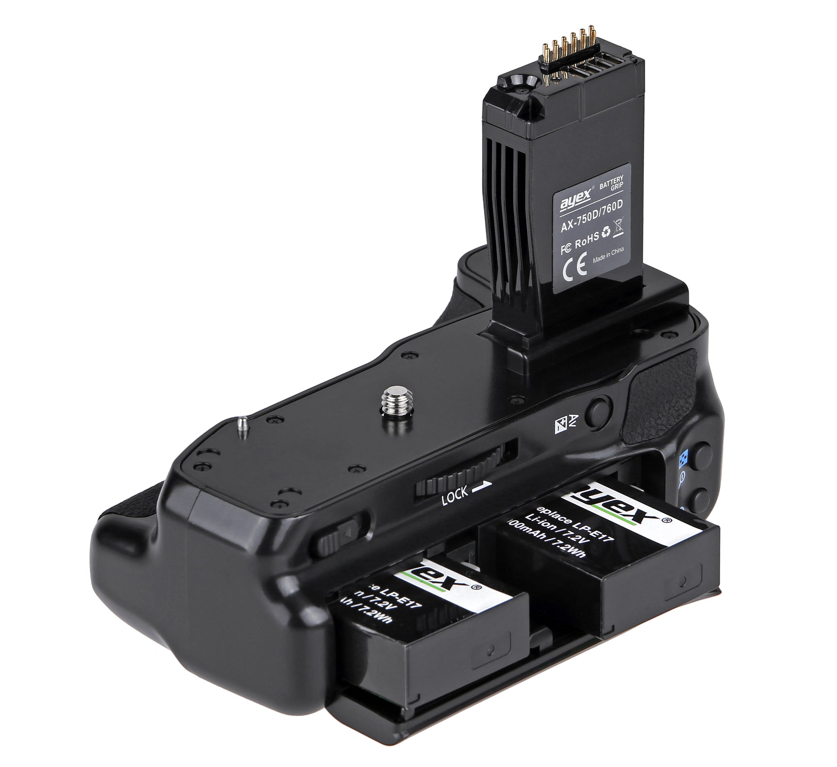 Batteriegriff für Canon EOS 760D 750D IX8 T6S T6I Ersatz für BG-E18 Optimal für Hochformat