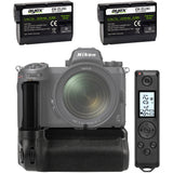 Batteriegriff für Nikon Z6 II & Z7 II inkl. Timer-Fernauslöser + 2x EN-EL15C Akkus