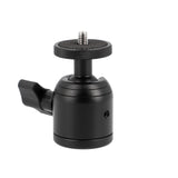 Mini Metall Kugelkopf 1/4 Zoll - Universal Kugelkopf mit 360° Drehung für Kamera & Zubehör