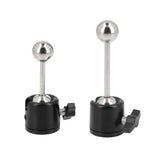 Mini Metall Doppel Kugelkopf mit kurzer Stange 1/4 und 3/8 Zoll Gewinde