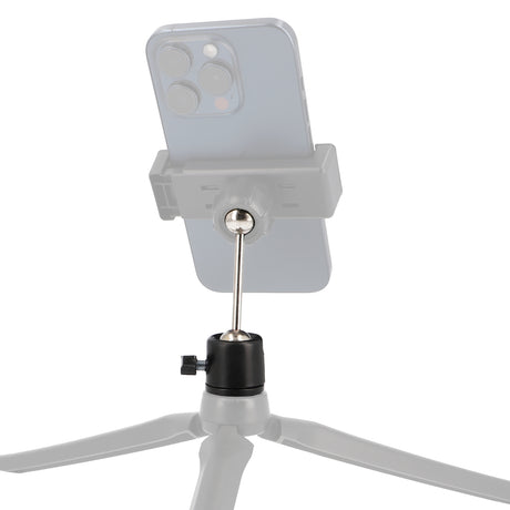 Mini Metall Doppel Kugelkopf mit kurzer Stange 1/4 und 3/8 Zoll Gewinde