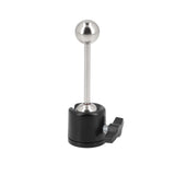 Mini Metall Doppel Kugelkopf mit kurzer Stange 1/4 und 3/8 Zoll Gewinde