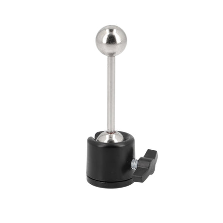 Mini Metall Doppel Kugelkopf mit kurzer Stange 1/4 und 3/8 Zoll Gewinde